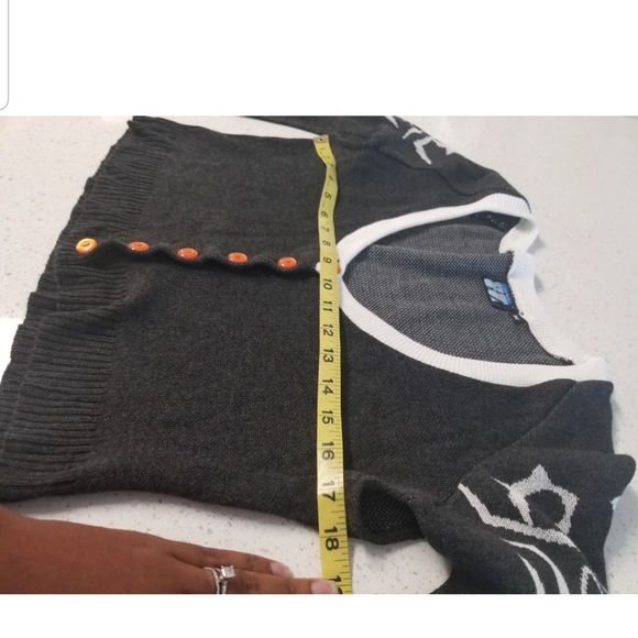 Elhoffer Design Open Bell Sleeve Cropped Cardigan M - Picture 9 of 12